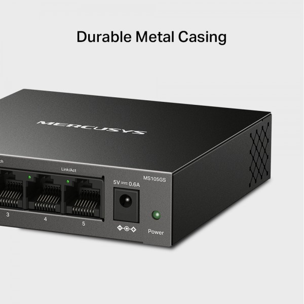 MERCUSYS desktop switch MS105GS, 5x Gigabit θύρες, V2.0