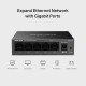 MERCUSYS desktop switch MS105GS, 5x Gigabit θύρες, V2.0