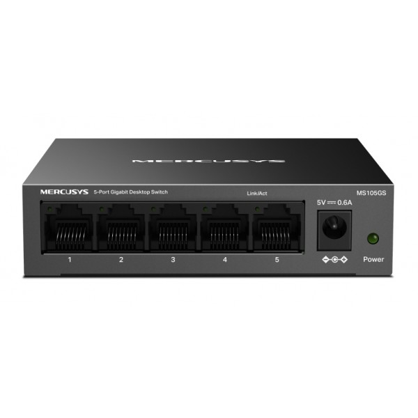 MERCUSYS desktop switch MS105GS, 5x Gigabit θύρες, V2.0 - 