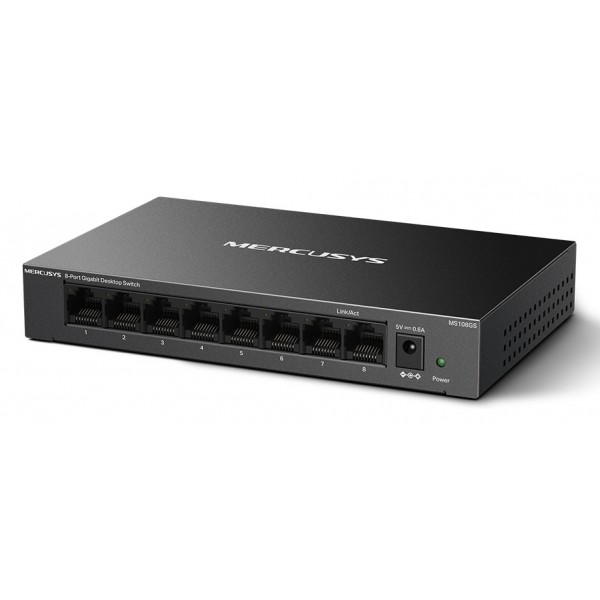 MERCUSYS desktop switch MS108GS, 8x Gigabit θύρες, V1.0