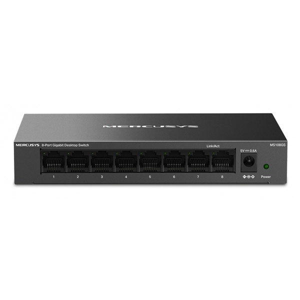 MERCUSYS desktop switch MS108GS, 8x Gigabit θύρες, V1.0 - 