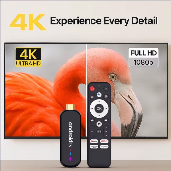 H96 MAX TV Stick L3, 4K, 2/16GB, WiFi, Bluetooth, Android 14 - H96 MAX