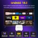 H96 MAX TV Box M1 Plus, 8K, 4/32GB, WiFi 6, Bluetooth, Android 14