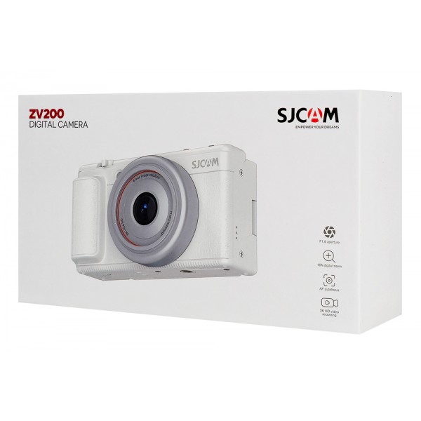 SJCAM compact φωτογραφική μηχανή ZV200, 12MP, 16x ψηφιακό zoom, μαύρη