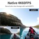 SJCAM action camera SJ8 Pro, οθόνη αφής, 12MP/4K, WiFi, αδιάβροχη θήκη, μαύρη
