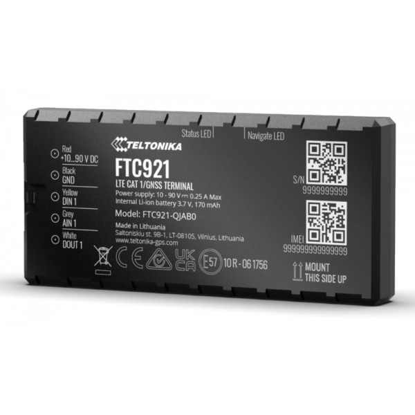 TELTONIKA GPS tracker οχημάτων FTC921, 4G LTE/GSM/GPRS/GNSS, 10-90V - Συστήματα Ασφαλείας