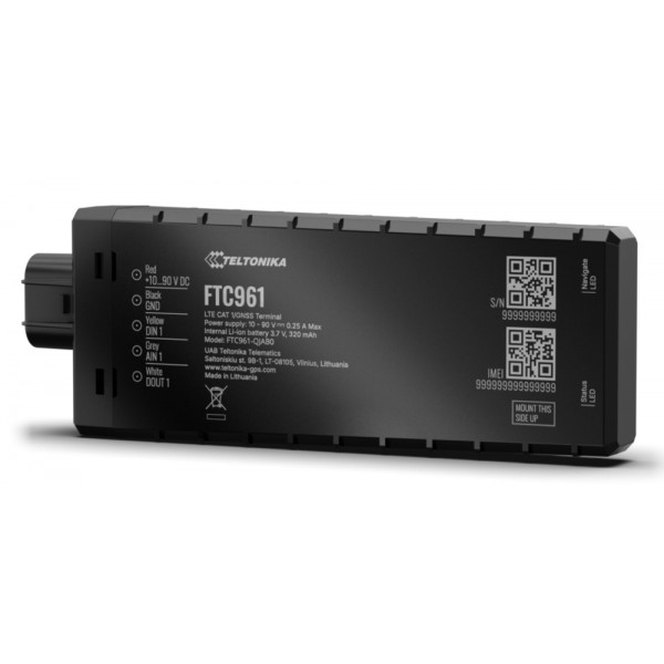 TELTONIKA GPS tracker οχημάτων FTC961, 4G LTE/GSM/GPRS/GNSS, IP69K, 10-90V - Συστήματα Ασφαλείας