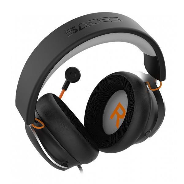SADES gaming headset Spectre, USB σύνδεση, 50mm, V7.1 surround, multi-platform, μαύρο - Sades