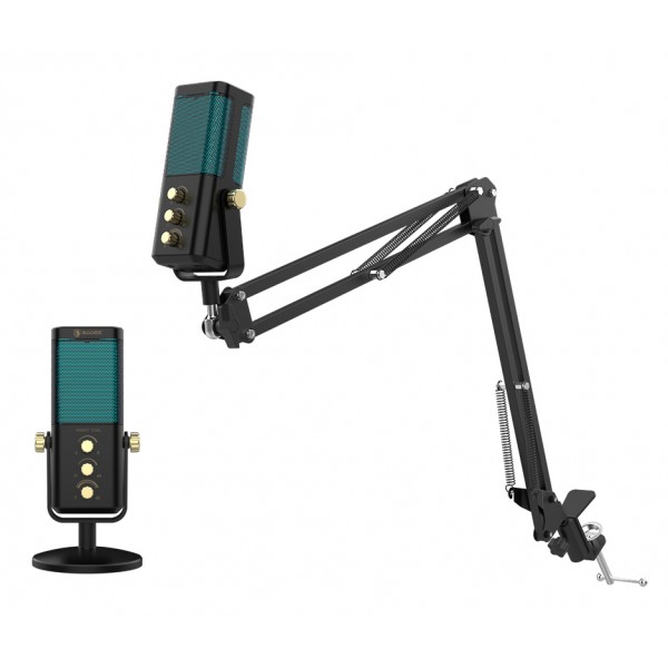 SADES gaming μικρόφωνο Night Owl με βάση γραφείου & επιτραπέζια, καρδιοειδές, USB, μαύρο - Sades