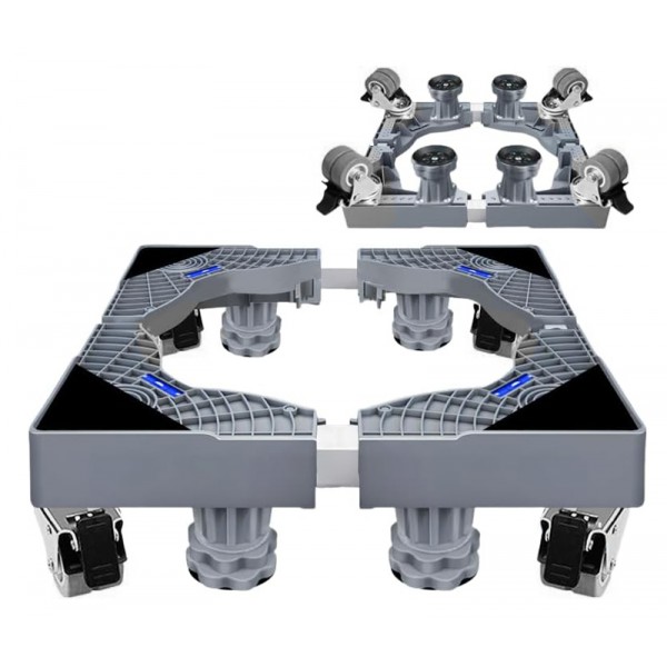 HOME USE βάση λευκών συσκευών HUH-0265 με ρόδες, ρυθμιζόμενη 42-66cm, έως 250kg, γκρι - Οργάνωση Χώρου