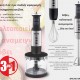 BRUNO ραβδομπλέντερ BRN-0250, 1700W Σετ 3 σε 1, ρυθμιζόμενη ταχύτητα, 4 λεπίδες, inox-μαύρο