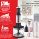 BRUNO ραβδομπλέντερ BRN-0250, 1700W Σετ 3 σε 1, ρυθμιζόμενη ταχύτητα, 4 λεπίδες, inox-μαύρο