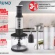 BRUNO ραβδομπλέντερ BRN-0250, 1700W Σετ 3 σε 1, ρυθμιζόμενη ταχύτητα, 4 λεπίδες, inox-μαύρο