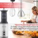 BRUNO ραβδομπλέντερ BRN-0250, 1700W Σετ 3 σε 1, ρυθμιζόμενη ταχύτητα, 4 λεπίδες, inox-μαύρο
