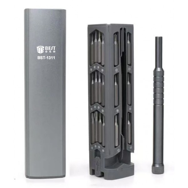 BEST σετ κατσαβίδι ακριβείας BST-1311 με 42 μύτες, με θήκη, 45τμχ - 