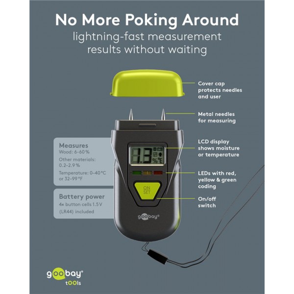 GOOBAY ψηφιακό θερμόμετρο & υγρασιόμετρο 77832