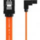 CABLETIME καλώδιο SATA III CT-SATA3R, γωνιακό, 6Gbps, 0.50m, πορτοκαλί