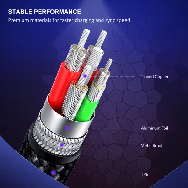 CABLETIME καλώδιο micro USB σε USB CT-C165-P05, 2.4A, 480Mbps, 1m, κόκκινο