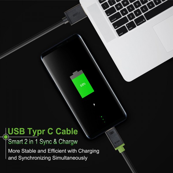 CABLETIME καλώδιο USB-C σε USB CT-U32-CMAMG, 3A, 480Mbps, 2m, μαύρο - CABLETIME