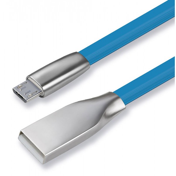 CABLETIME καλώδιο micro USB σε USB θηλυκό CT-PU32-ZFUM, flat, 480Mbps, 1m, μπλε - Περιφερειακά