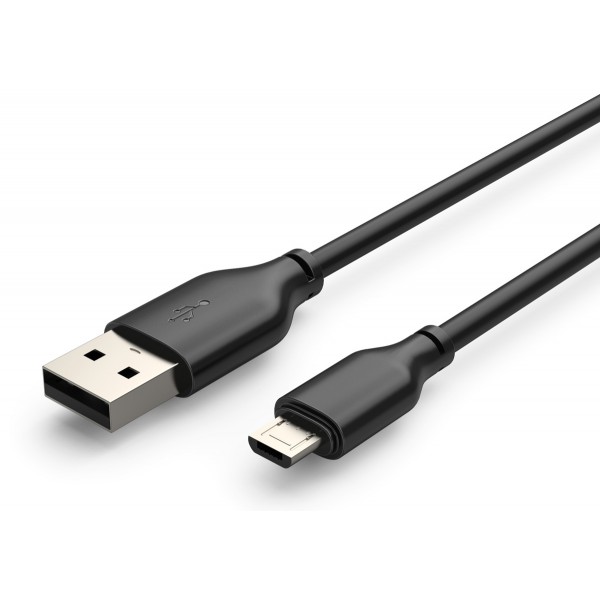 CABLETIME καλώδιο micro USB σε USB CT-C165-05G, 2.4A, 480Mbps, 0.25m, μαύρο - USB
