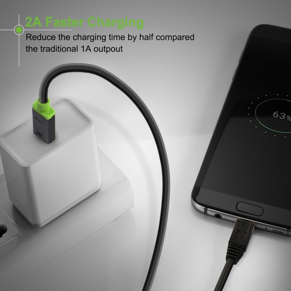 CABLETIME καλώδιο USB-C σε micro USB CT-U32-CMMCBG, 2A, 480Mbps, 1m, μαύρο - CABLETIME
