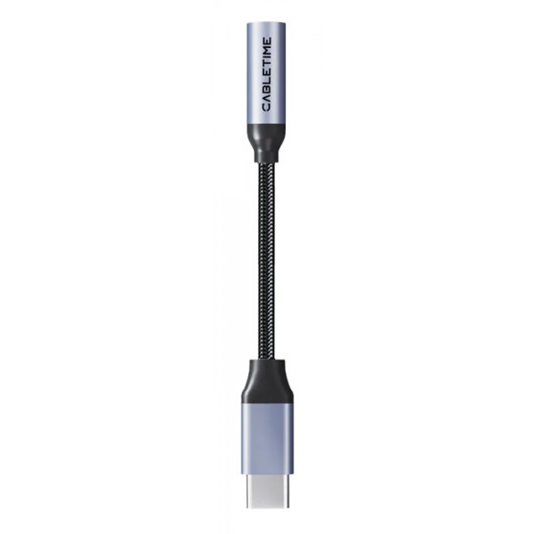 CABLETIME αντάπτορας USB-C σε 3.5mm CT-CMAUF-AG, γκρι - Σύγκριση Προϊόντων