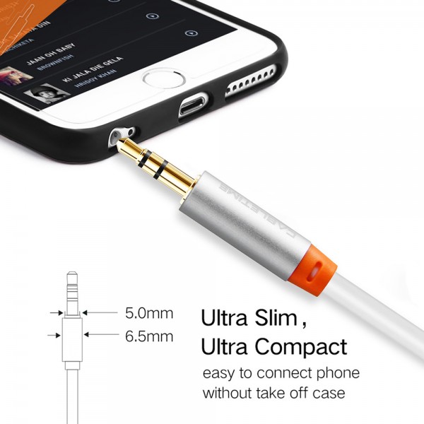 CABLETIME καλώδιο ήχου 3.5mm CT-AV311-P11G, gold plated, 3m, λευκό - Περιφερειακά