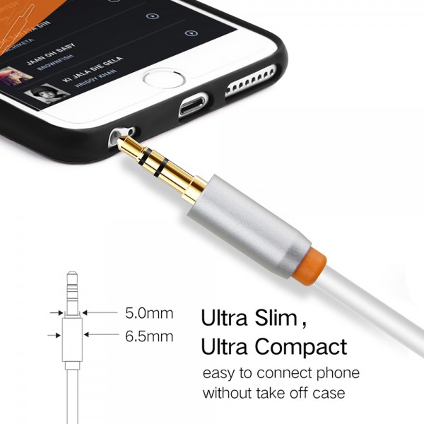 CABLETIME καλώδιο ήχου 3.5mm CT-AV311-P11RG, γωνιακό, gold plated, 3m, λευκό - Περιφερειακά