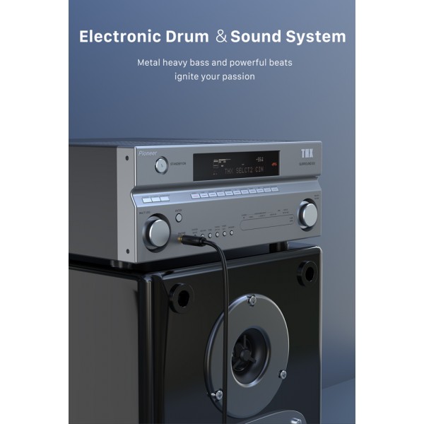 CABLETIME καλώδιο ήχου 6.35mm AV323-11G, 15m, μαύρο - Περιφερειακά