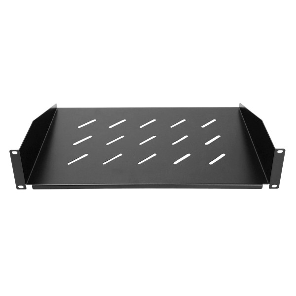POWERTECH σταθερό ράφι για rack 19" NETW-0053, 2U, βάθος 300mm, μαύρο - Νέα & Ref PC