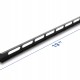 DELOCK cable management panel 67459 για rack 19", 0.5U, βάθος 9mm, μεταλλικό, μαύρο