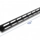 DELOCK cable management panel 67460 για rack 19", 0.5U, βάθος 22mm, μεταλλικό, μαύρο