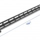 DELOCK cable management panel 67461 για rack 19", 0.5U, βάθος 50mm, μεταλλικό, μαύρο