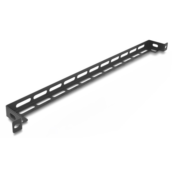 DELOCK cable management panel 67461 για rack 19", 0.5U, βάθος 50mm, μεταλλικό, μαύρο - Νέα & Ref PC