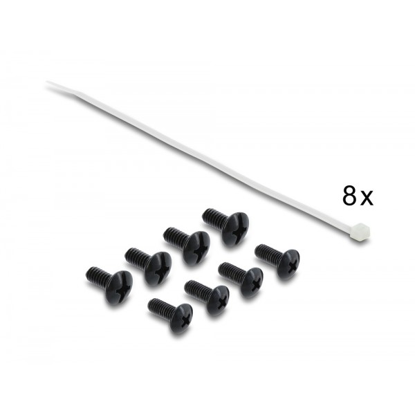 DELOCK patch panel 91087 για rack 19", 1U, 24 θυρών, CAT 6 UTP, με LED, μαύρο