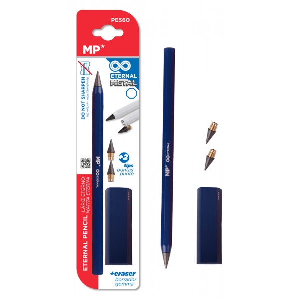 MP eternal μολύβι PE560 με γόμα & 2x ανταλλακτικές μύτες, μπλε - Είδη Γραφείου & Εξοπλισμός