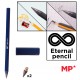 MP eternal μολύβι PE560 με γόμα & 2x ανταλλακτικές μύτες, μπλε