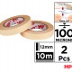 MP κολλητική ταινία διπλής όψεως PA512-01, 12mm, 10m, μπεζ, 2τμχ