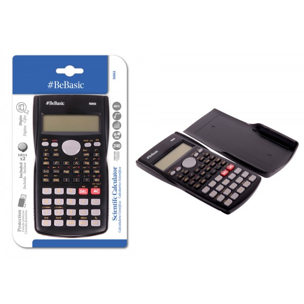 BEBASIC αριθμομηχανή S061, μπαταρίας, 12 ψηφία, μαύρη - Είδη Γραφείου & Εξοπλισμός