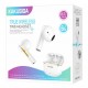 KAKUSIGA earphones με θήκη φόρτισης KSC-1482, True Wireless, 15mm, 35/300mAh, λευκά