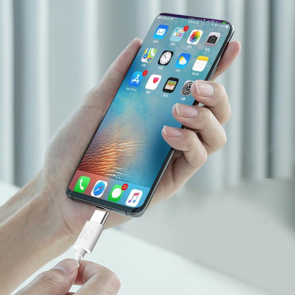 KAKUSIGA καλώδιο USB-C σε USB KSC-332, 2.4A, 480Mbps, 2m, λευκό - KAKUSIGA