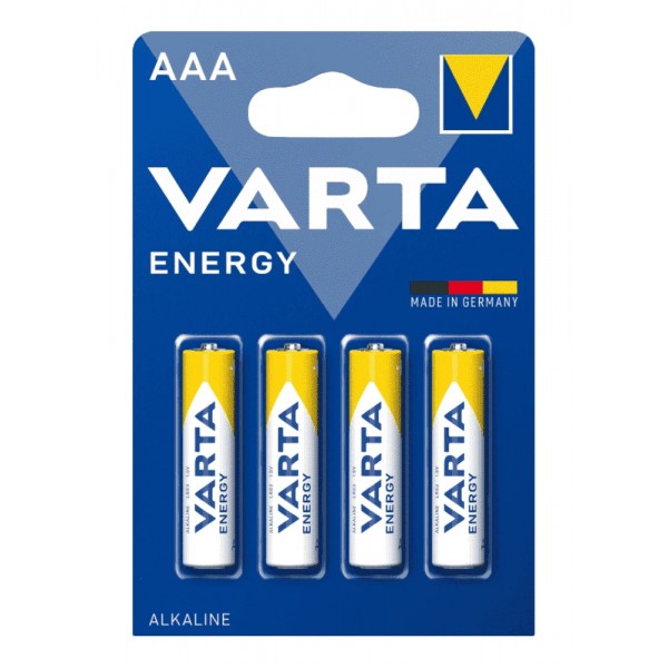 VARTA αλκαλικές μπαταρίες Energy, AAA/LR03, 1.5V, 4τμχ - 