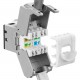 GOOBAY Keystone module RJ45 77943, CAT 6A STP, slim, toolfree, ασημί/μαύρο