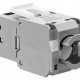 GOOBAY Keystone module RJ45 77943, CAT 6A STP, slim, toolfree, ασημί/μαύρο