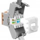 GOOBAY Keystone module RJ45 77947, CAT 6A STP, slim, toolfree, ασημί/πορτοκαλί