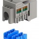 GOOBAY Keystone module RJ45 77951, CAT 6A UTP, slim & short, toolfree, γκρι