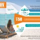BRUNO ομπρέλα παραλίας αλουμινίου SOL-BAY BRN-0286, 2 μέτρων, ασημένια επίστρωση με UV προστασία UPF 50+, αντιανεμικός σκελετός Fiberglass, ρυθμιζόμενο ύψος & κλίση, φορητή με θήκη μεταφοράς