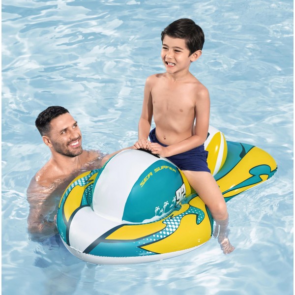 BESTWAY παιδικό φουσκωτό ride on 41540, 117x77cm, Sea Surfer - BESTWAY