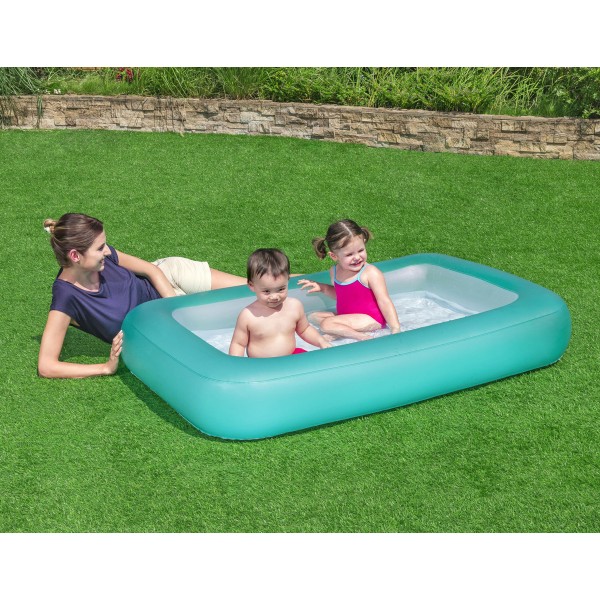 BESTWAY παιδική φουσκωτή πισίνα 51115, 102lt, 165x104x25cm, βεραμάν - Σύγκριση Προϊόντων